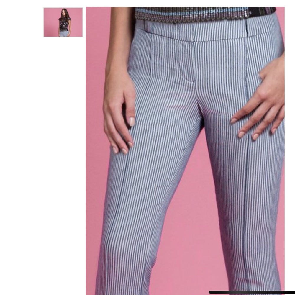 Byron Lars Railroad Stripes Stretch Pants